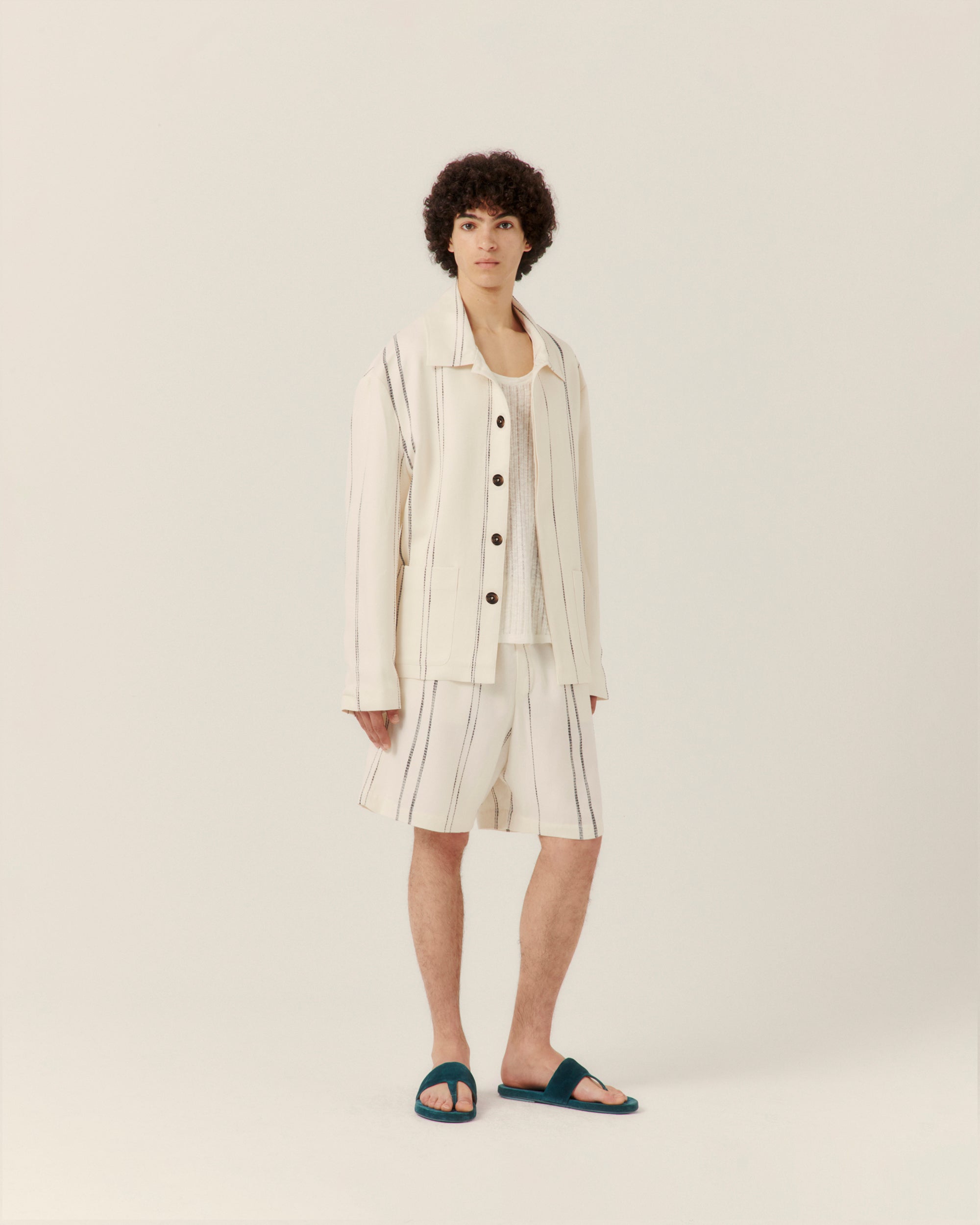 Woven Stripe Resort Jacket