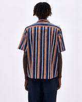 Painted Stripe SS Camp Collar Shirt - COMMAS 