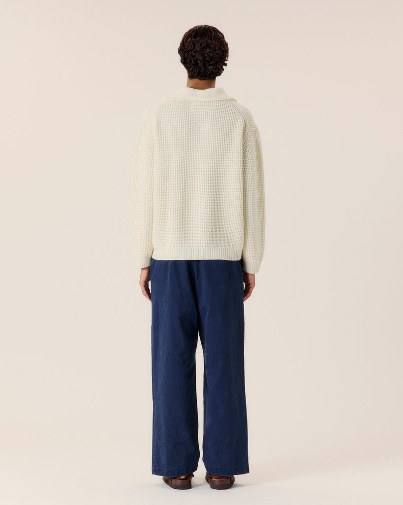 Wool Cashmere Collared Sweater - COMMAS 