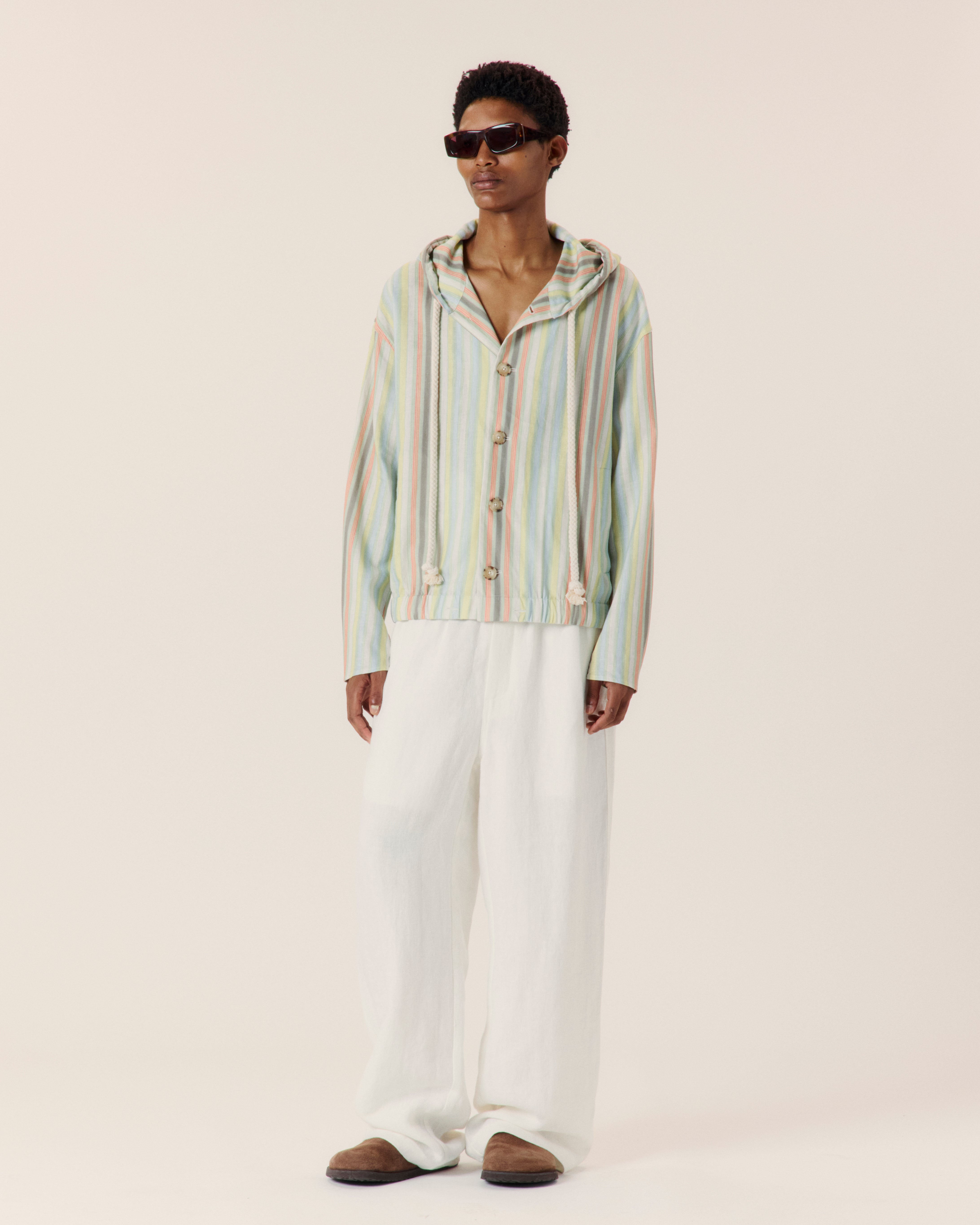 Wide Leg Linen Trousers - COMMAS 