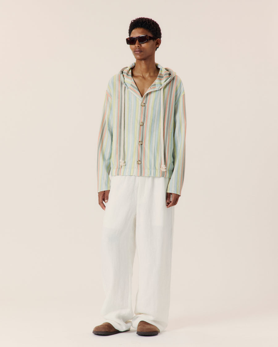Wide Leg Linen Trousers