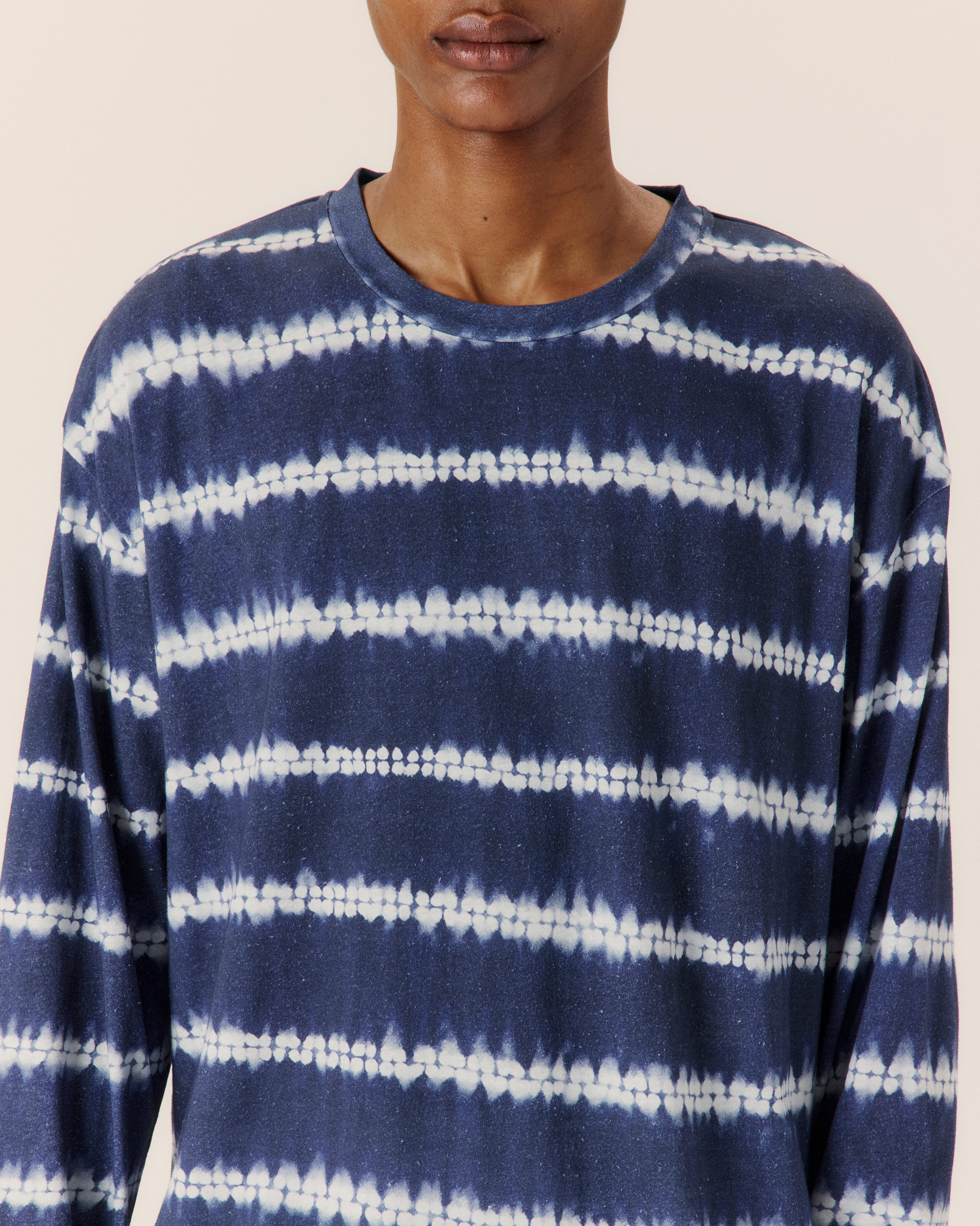 Shibori Stripe Tee - COMMAS
