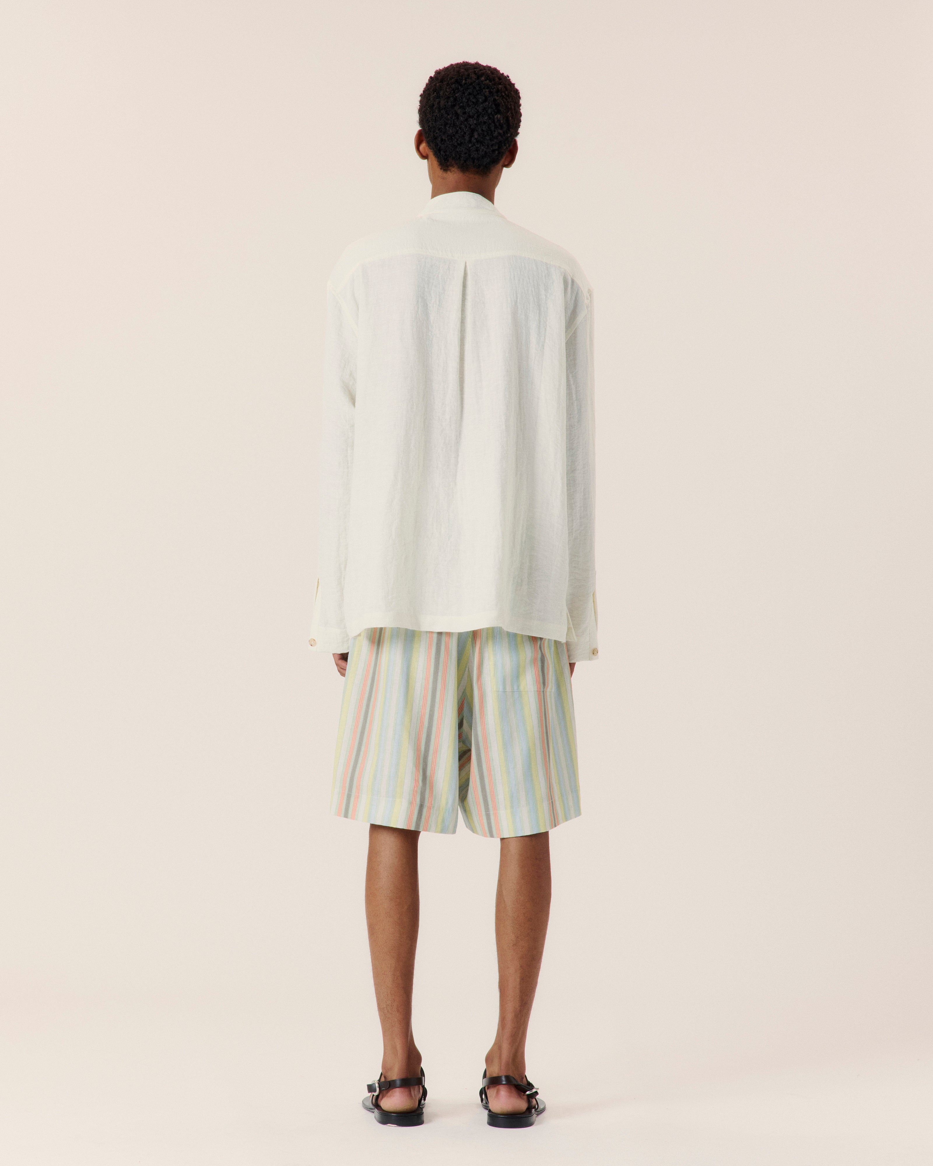 Sereno Stripe Relaxed Short - COMMAS