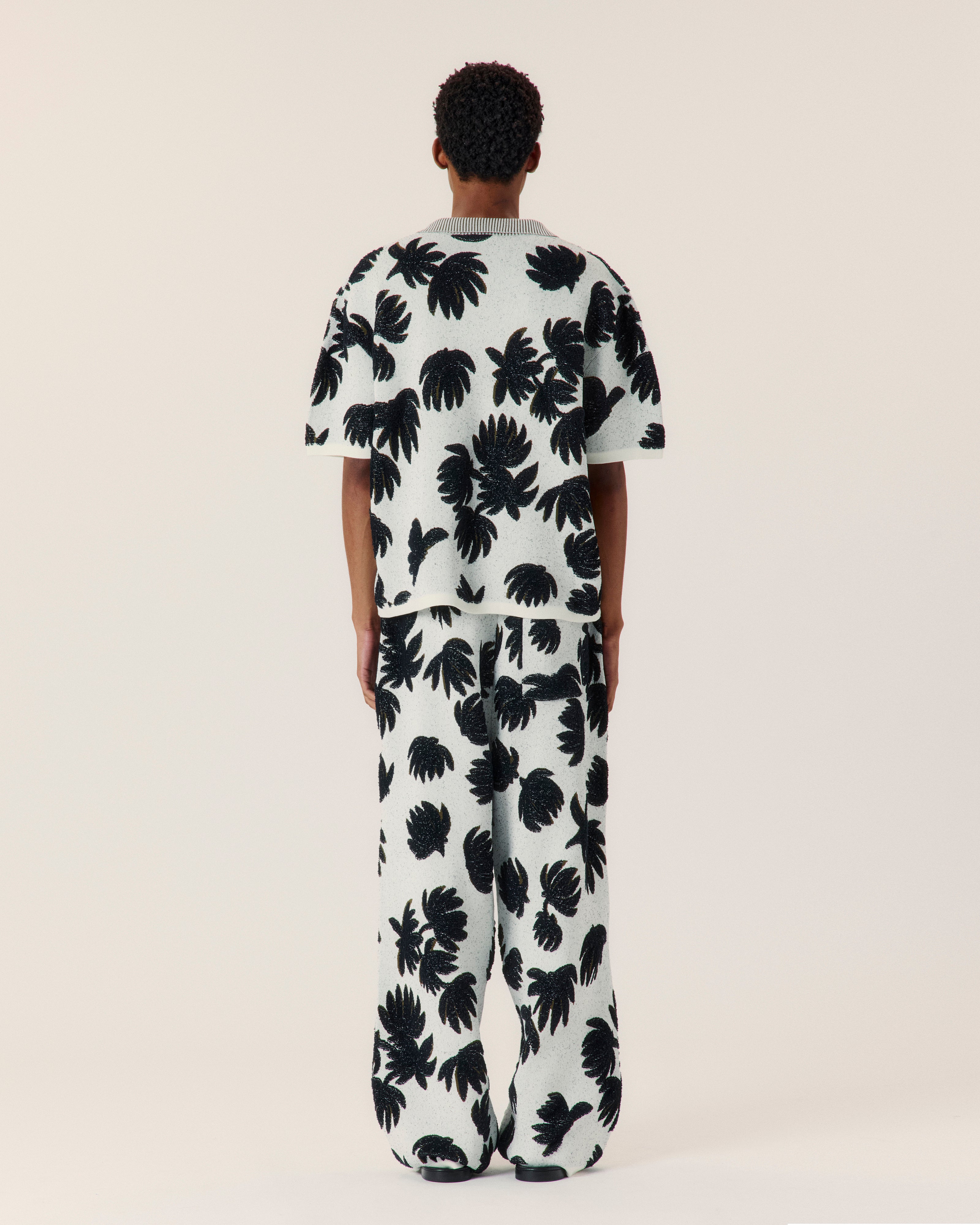 Palm Jacquard Polo - COMMAS