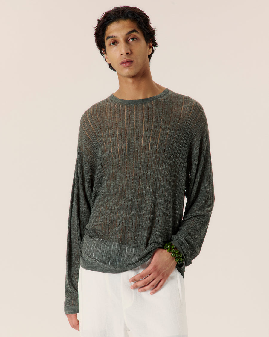 Pointelle Knit Sweater