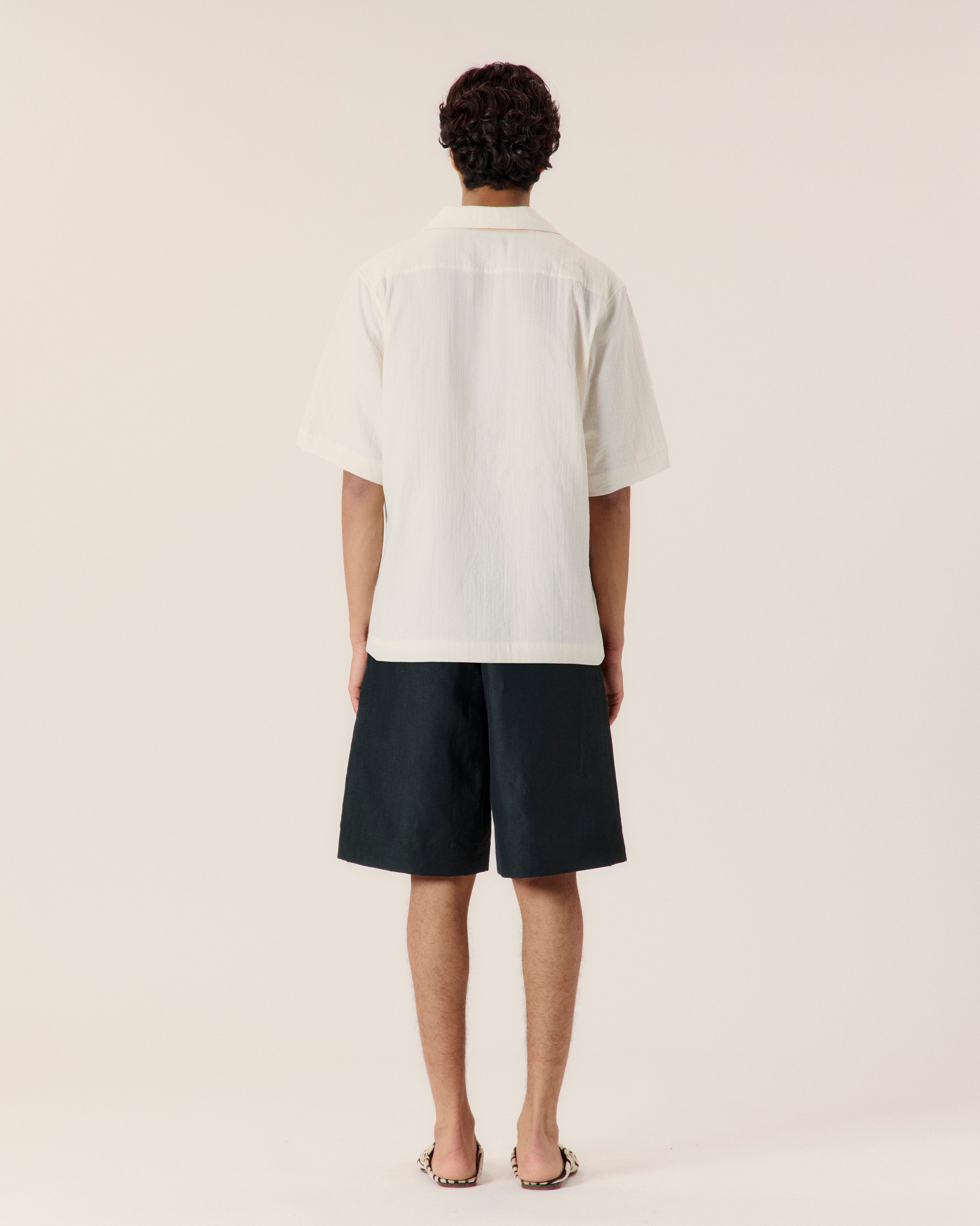 Island Embroidery Bowling Shirt - COMMAS