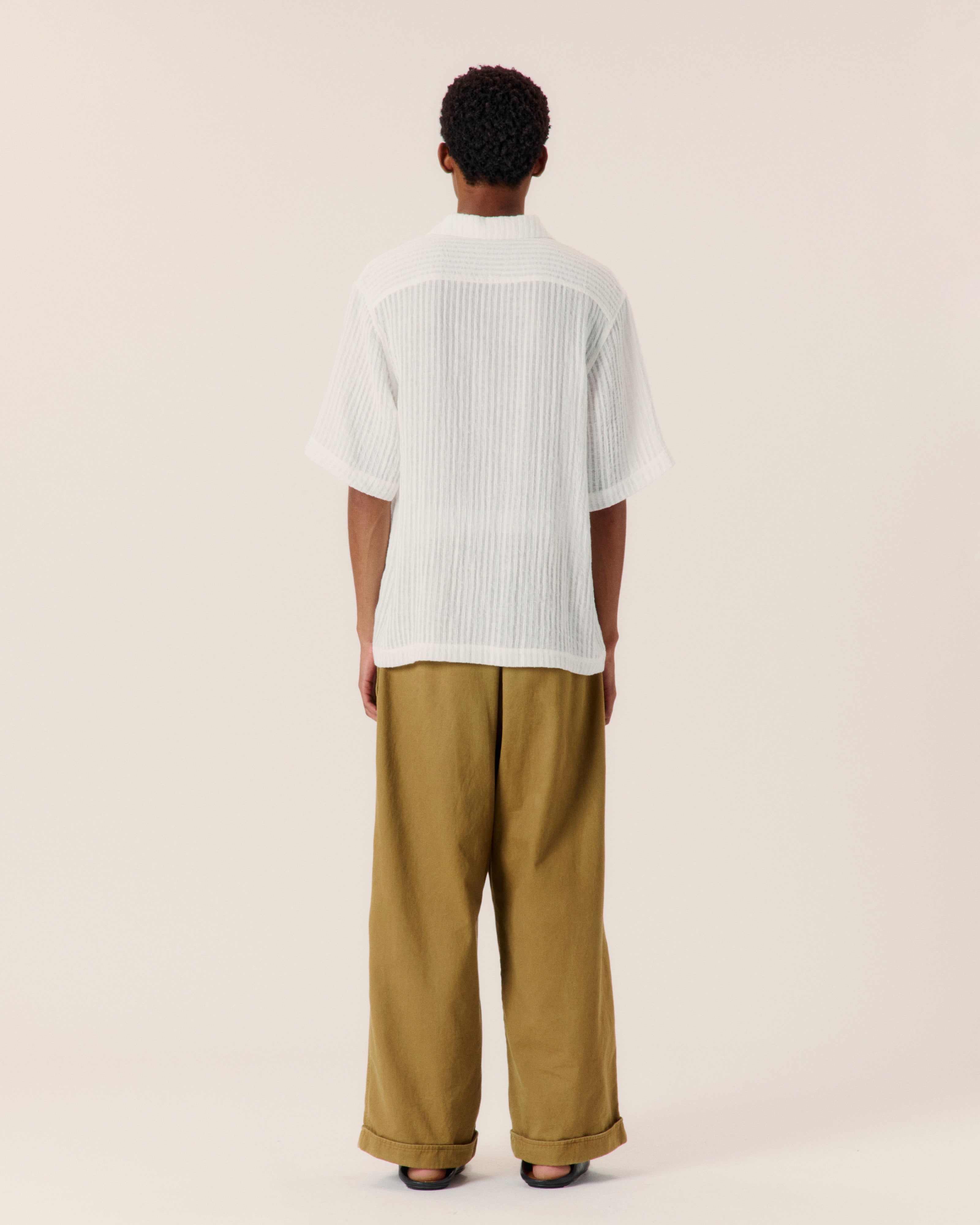 Sheer Stripe Classic Shirt - COMMAS 