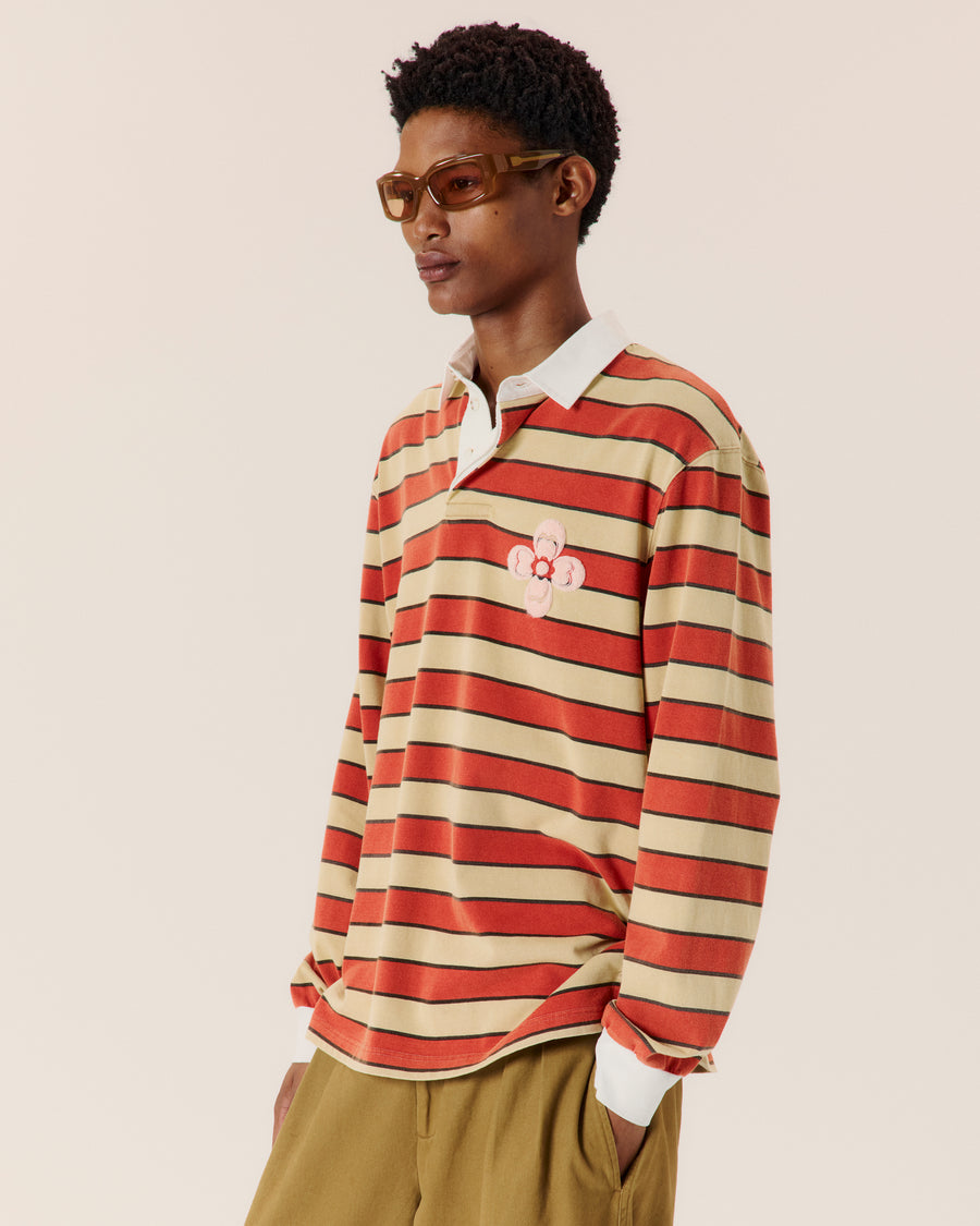 Embroidered Rugby Polo