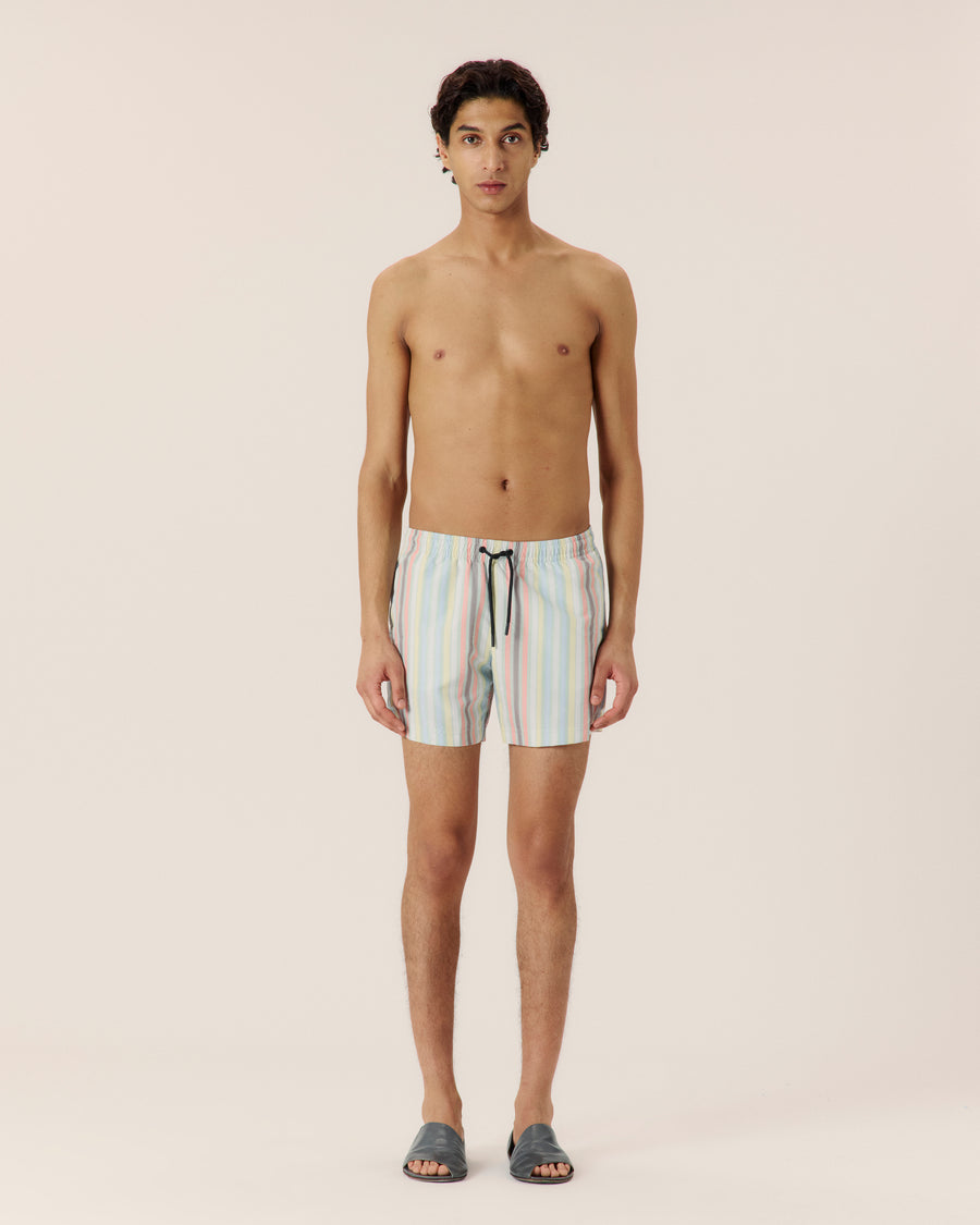Sereno Stripe Classic Swim Short