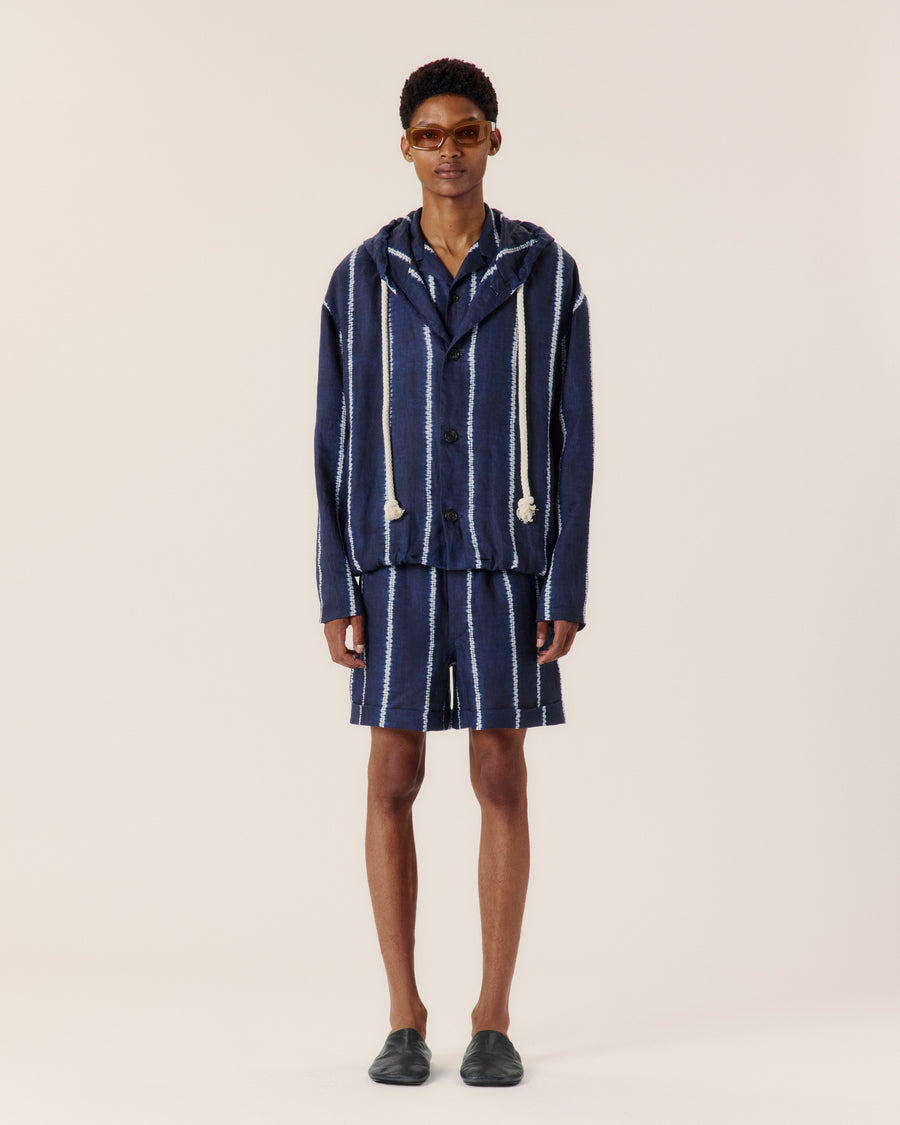 Shibori Stripe Hoodie