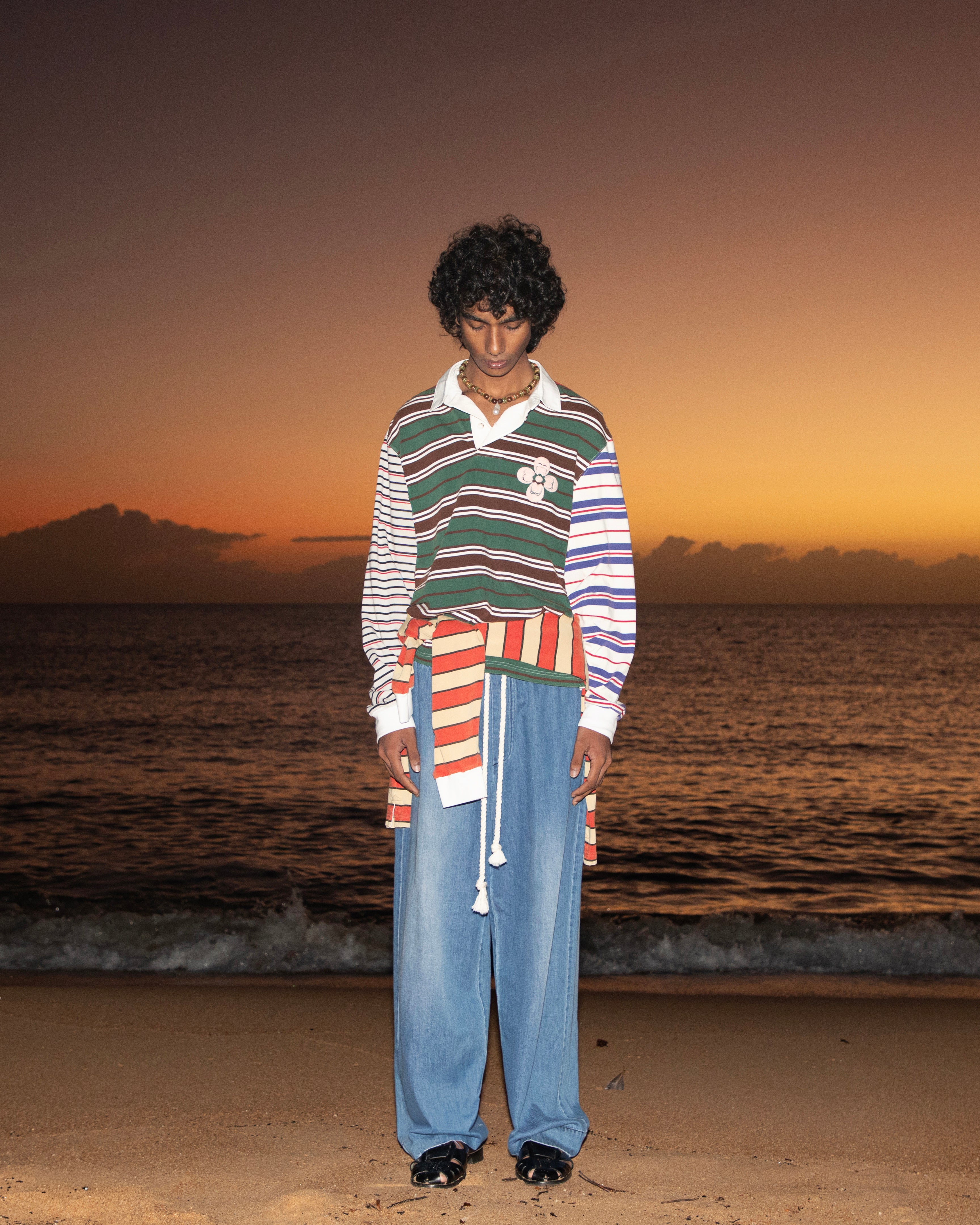 Cotton Hemp Denim Trouser - COMMAS 