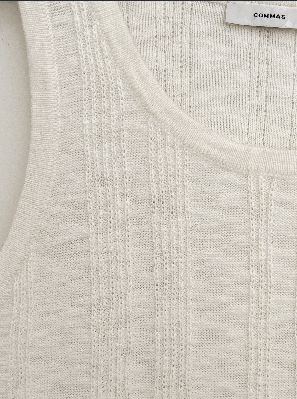 Linen Cotton Tank Off White