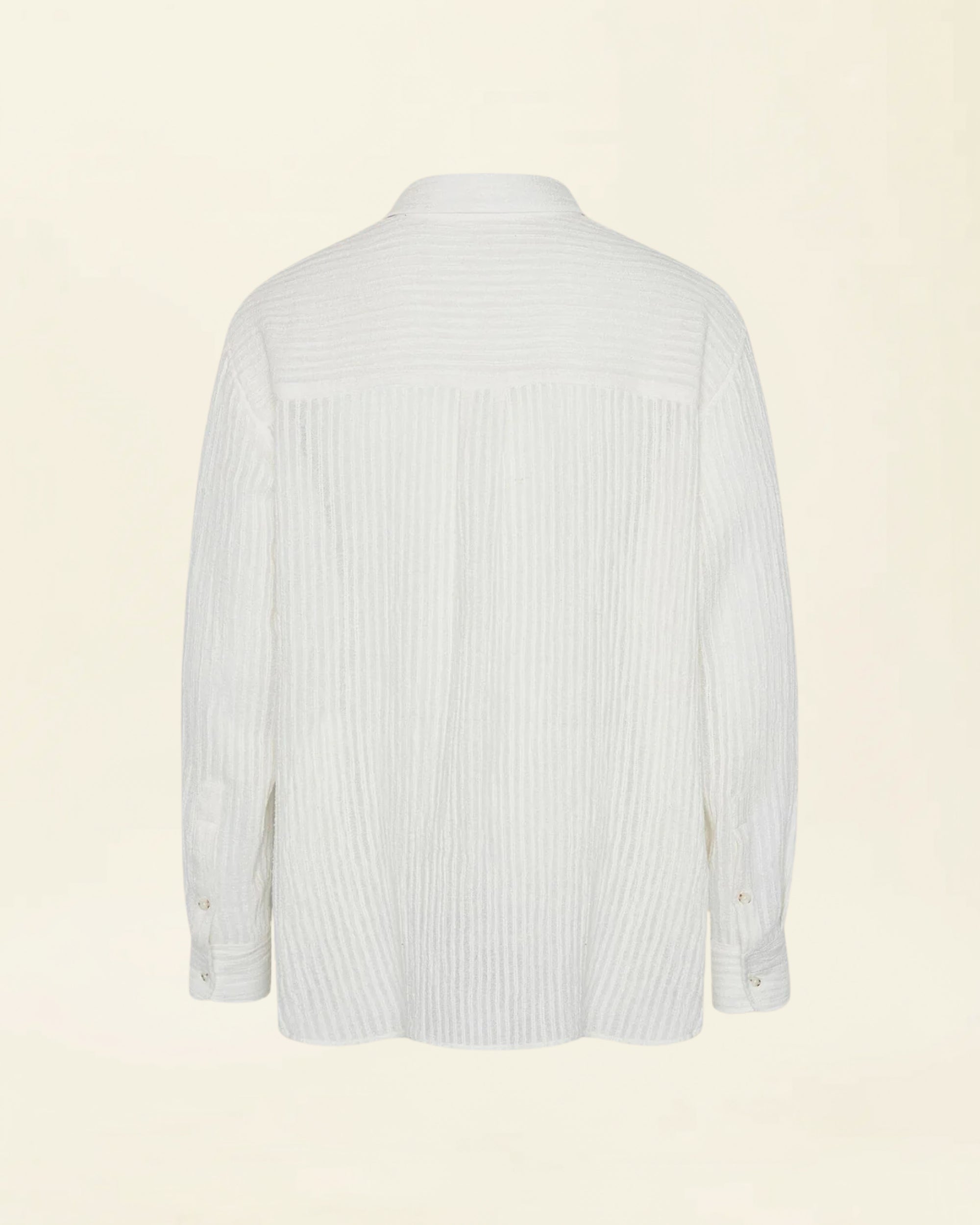Sheer Stripe Linen Woven Shirt