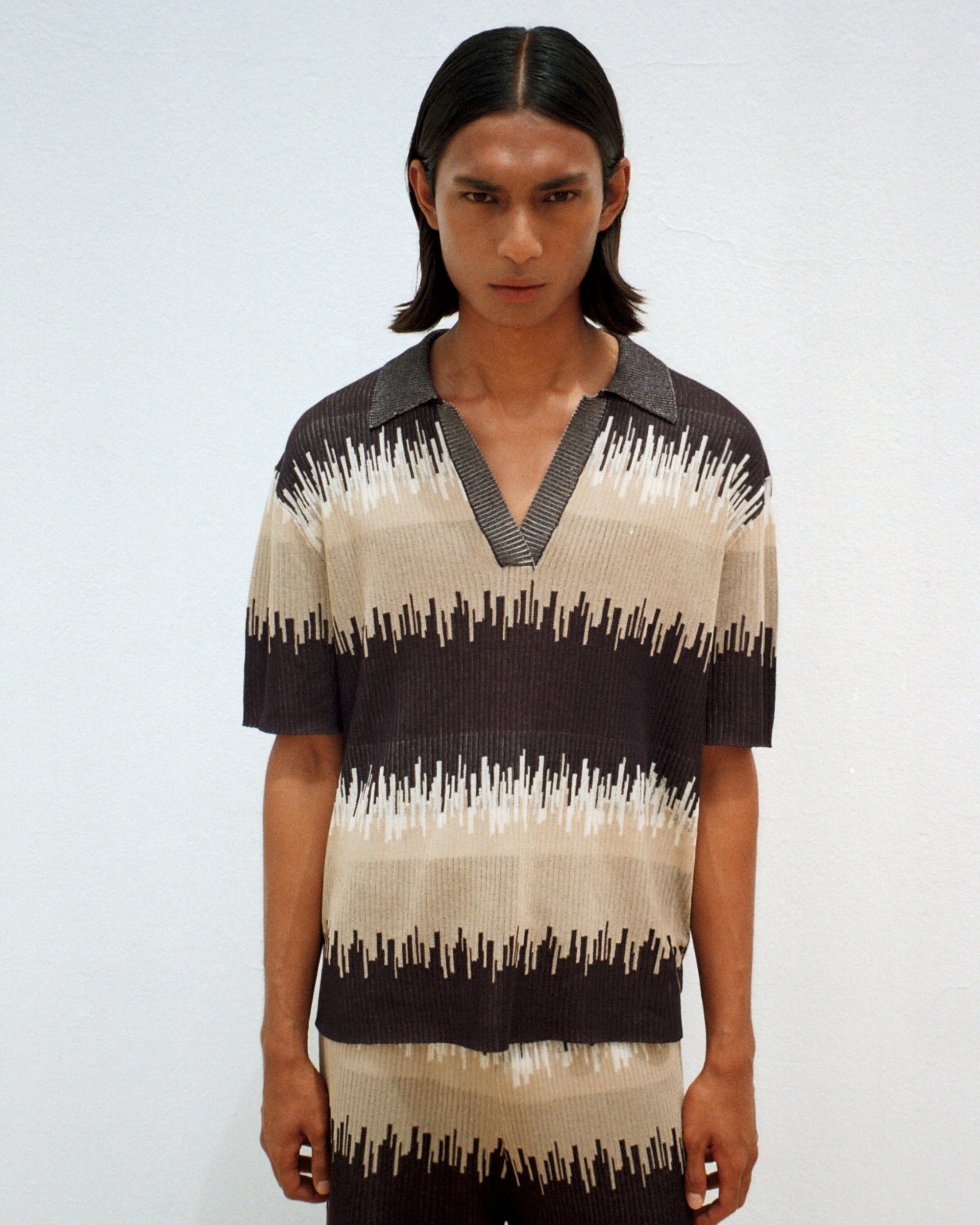 Frequency Wave Jacquard Polo