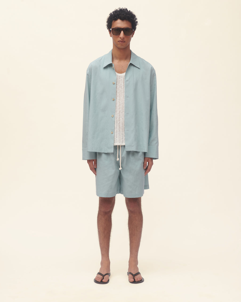 elastic dress shorts Gathered Elastic Short Blue