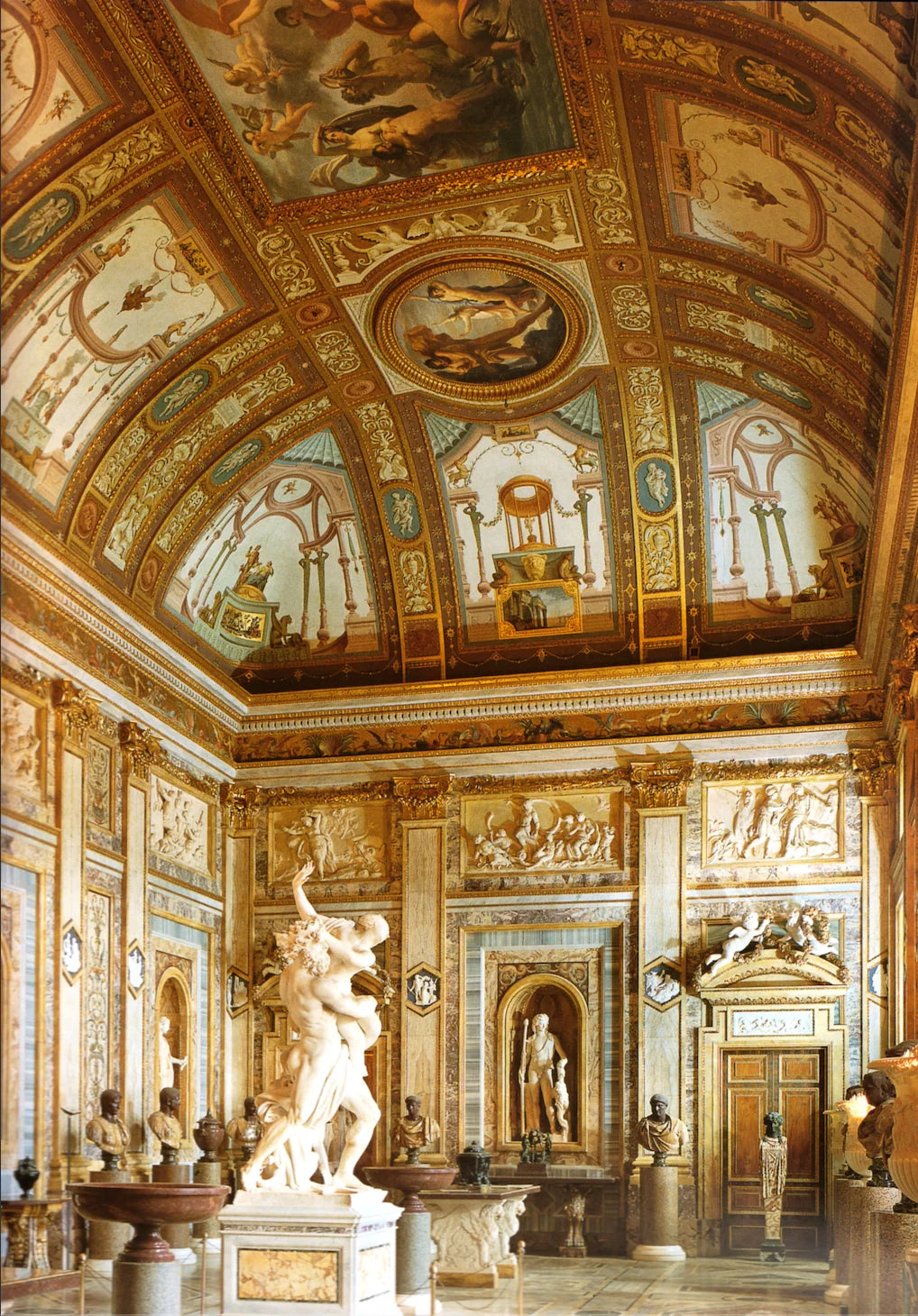 The Room of the Emperors at the Borghese Gallery. Photo by Hen Magonza.