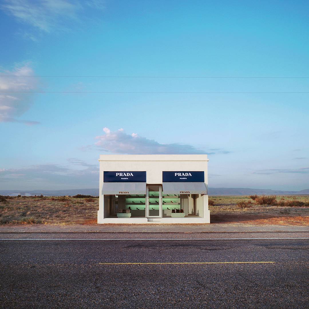 Elmgreen & Dragset's Prada Marfa 2005. Photography by Jason Evans