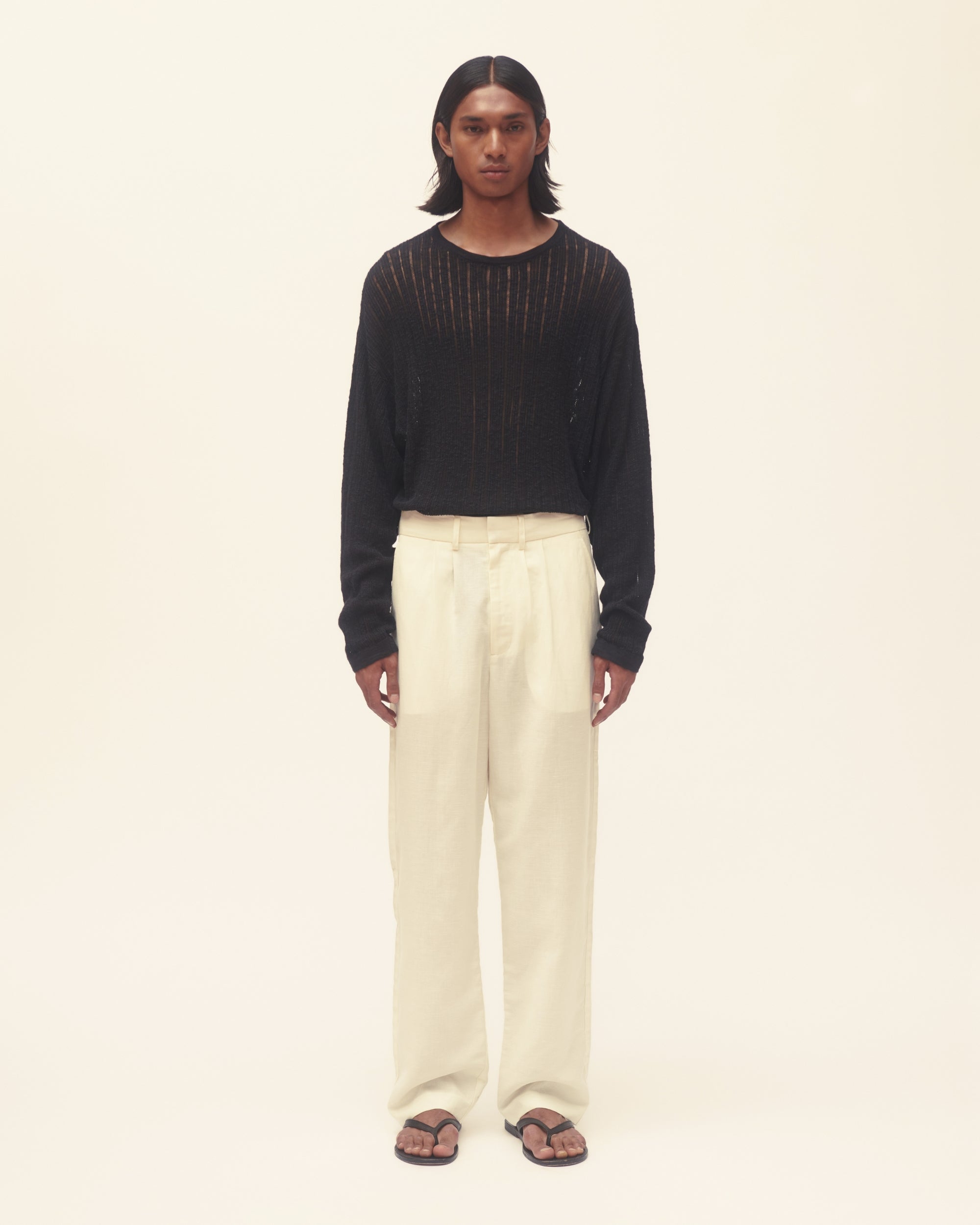 Pointelle Knit Sweater