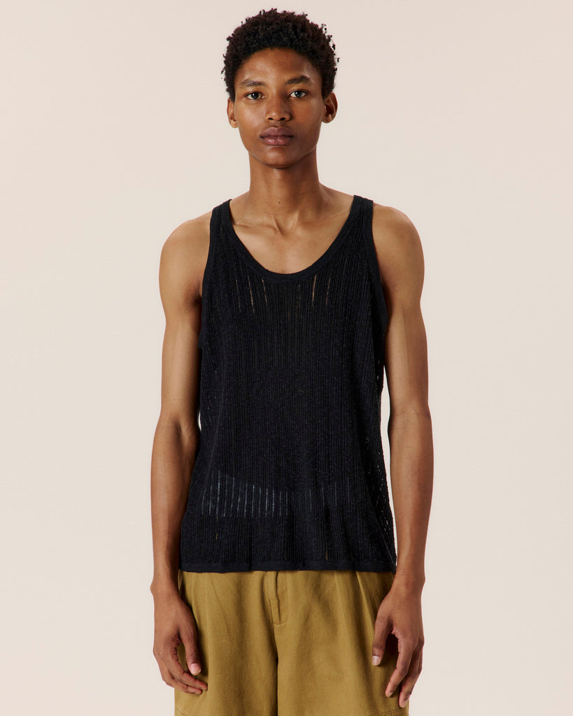 Pointelle Knit Tank - COMMAS 