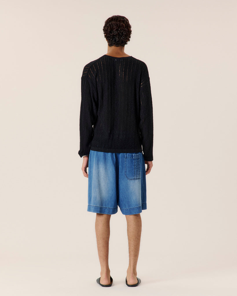 Pointelle Knit Sweater - COMMAS 