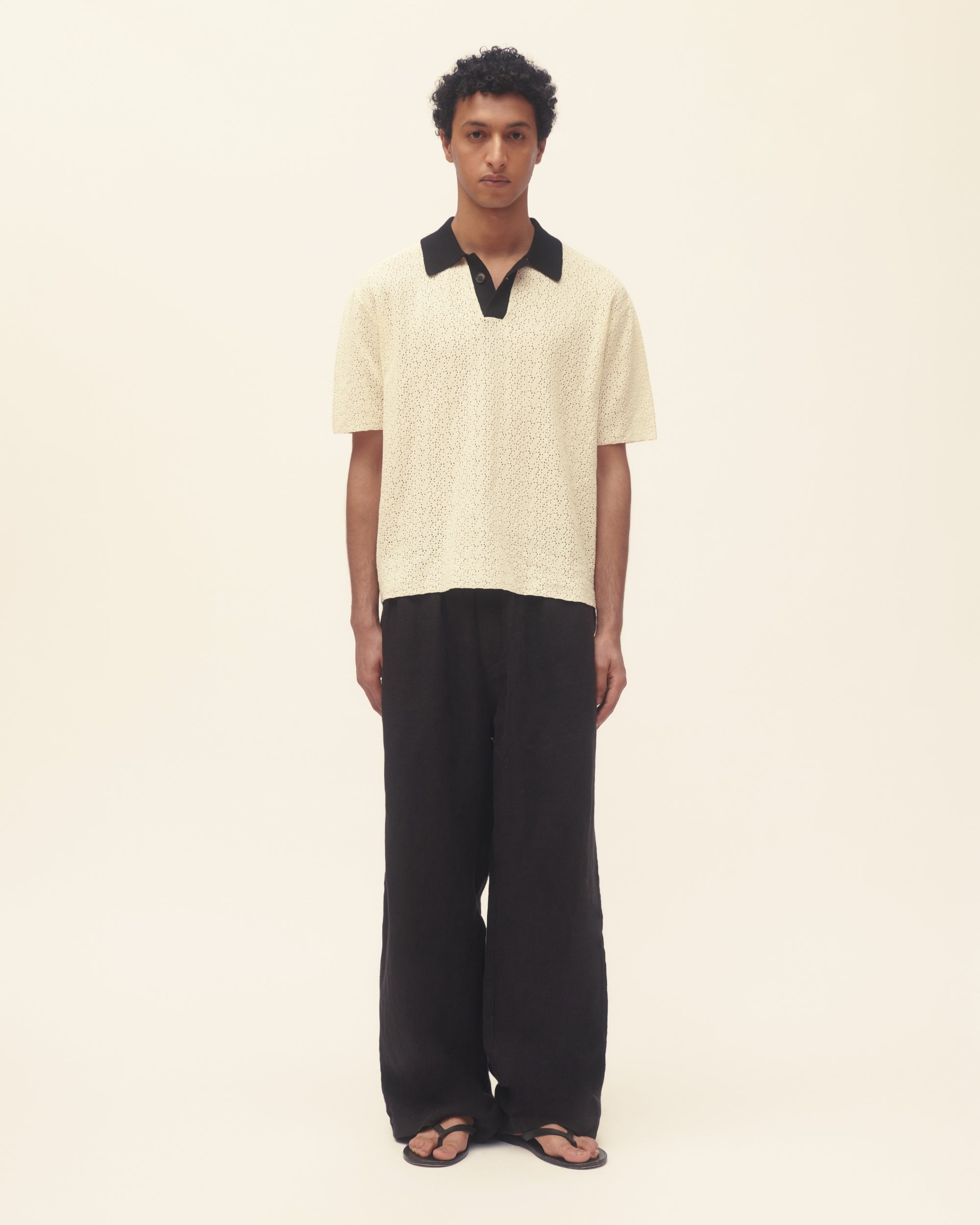 Wide Leg Linen Trousers